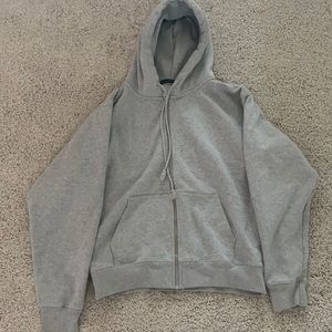 Brandy Melville gray zip up hoodie/jacket!